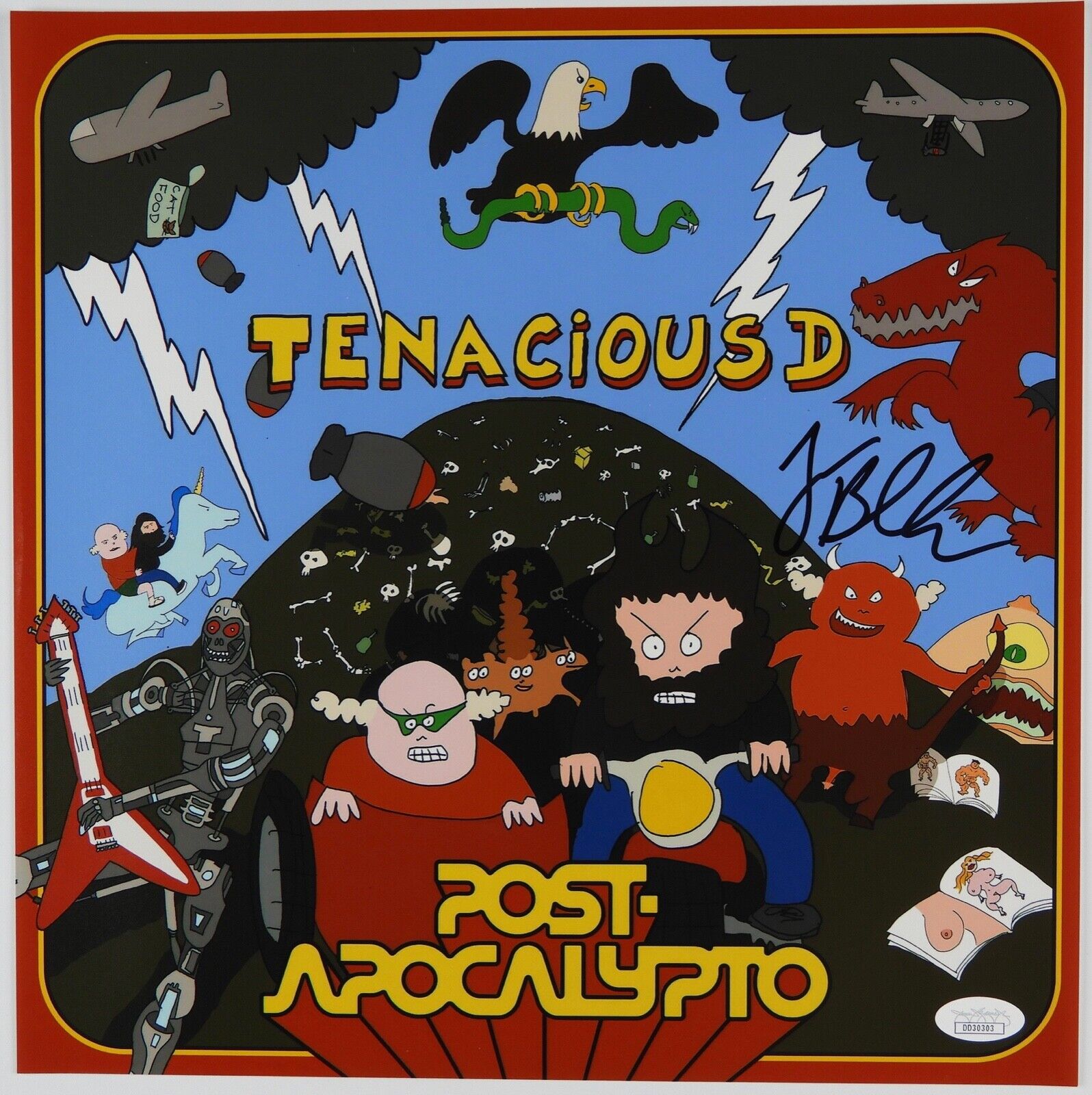 Jack Black JSA Signed Autograph Photo Poster painting of Record Album Tenacious D