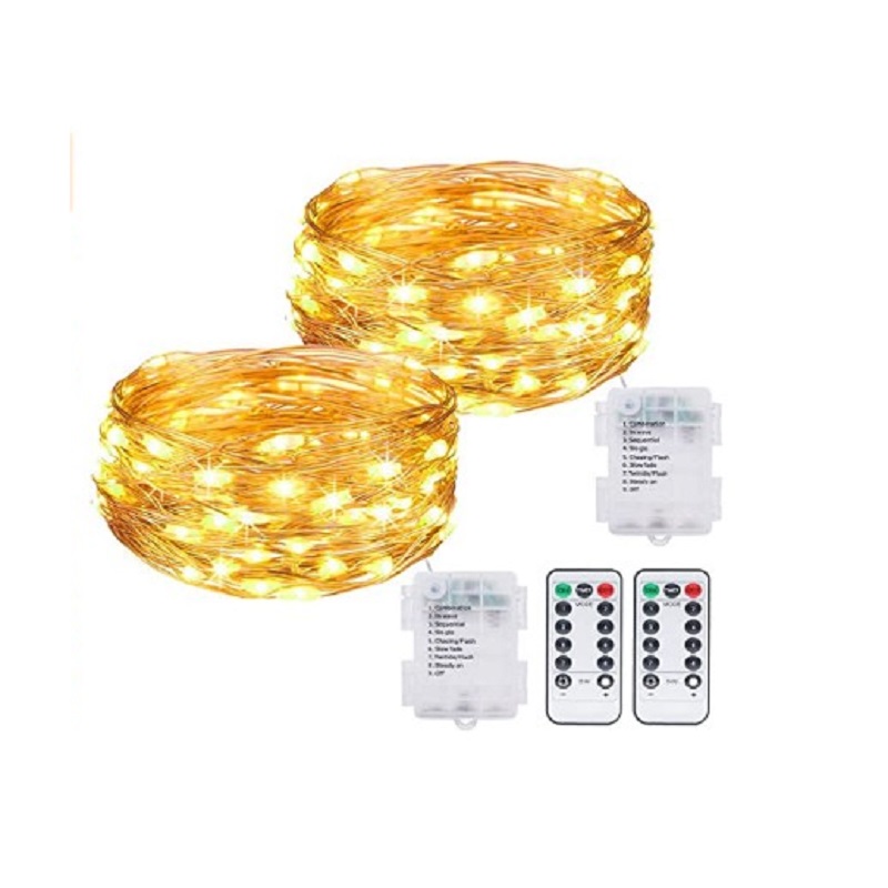 

8-function remote control USB outdoor waterproof lamp string, Cold white, 501 Original