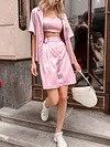 Solid Color Three-Piece Suits