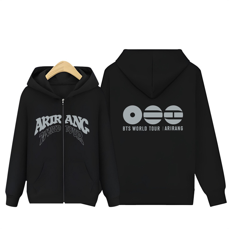 Official BTS Arirang Album Zip-up Hoodie - All Graphic Editions