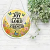 Diamond Painting Acrylic Single-Sided Drill Angel Bible Verse Sign Pendant for Home Decor