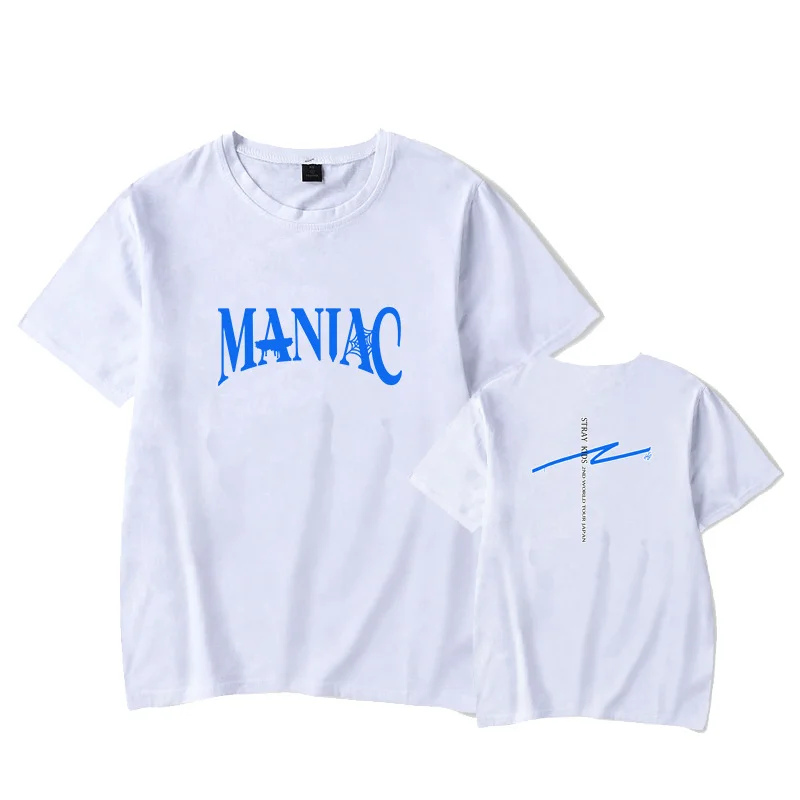 Stray Kids 2nd Maniac Tour T-shirt Logo World