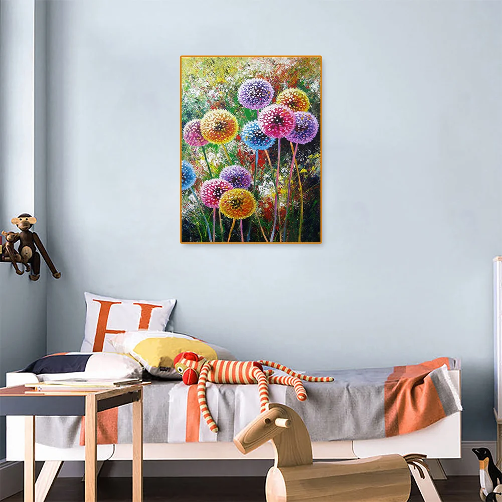 Full Counted Cross Stitch 11CT - Colorful Dandelion(30*40cm)