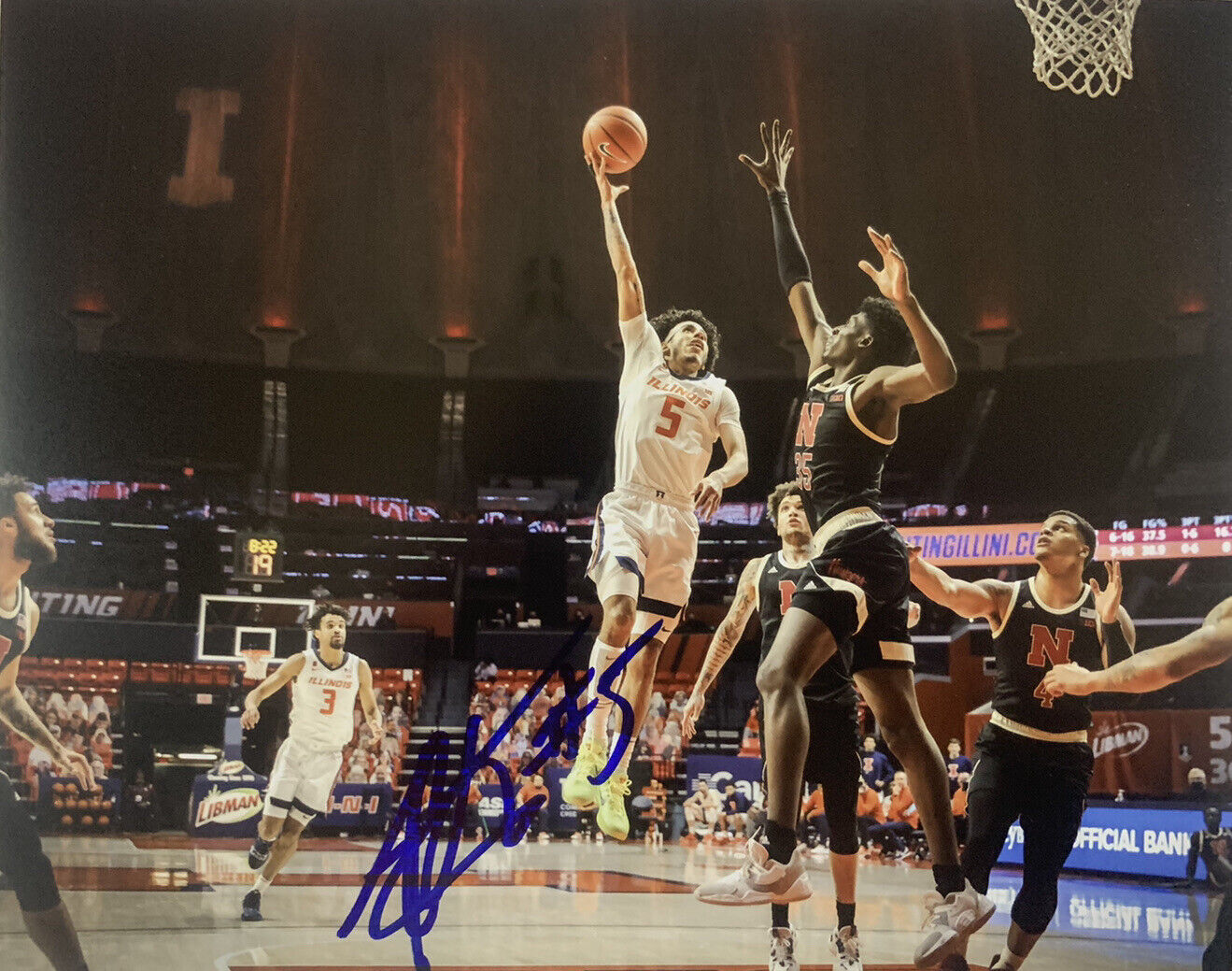 ANDRE CURBELO HAND SIGNED 8x10 Photo Poster painting ILLINOIS BASKETBALL AUTOGRAPH RARE COA