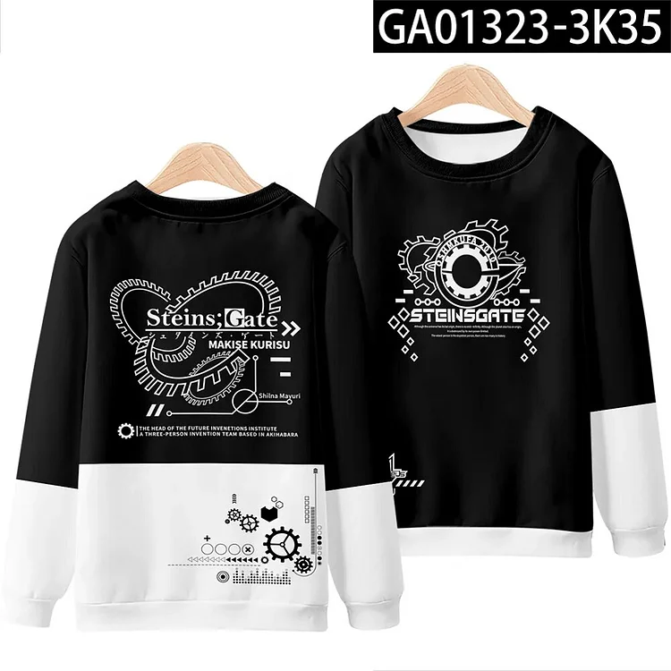 Anime Steins Gate 3D Joggers Pants Men/Women Casual Trousers Harajuku Hip Hop Sweatpants Makise Kurisu Cosplay Costume