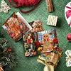 12pcs Cartoon Ginger Man DIY Diamond Painting Greeting Cards with Envelopes