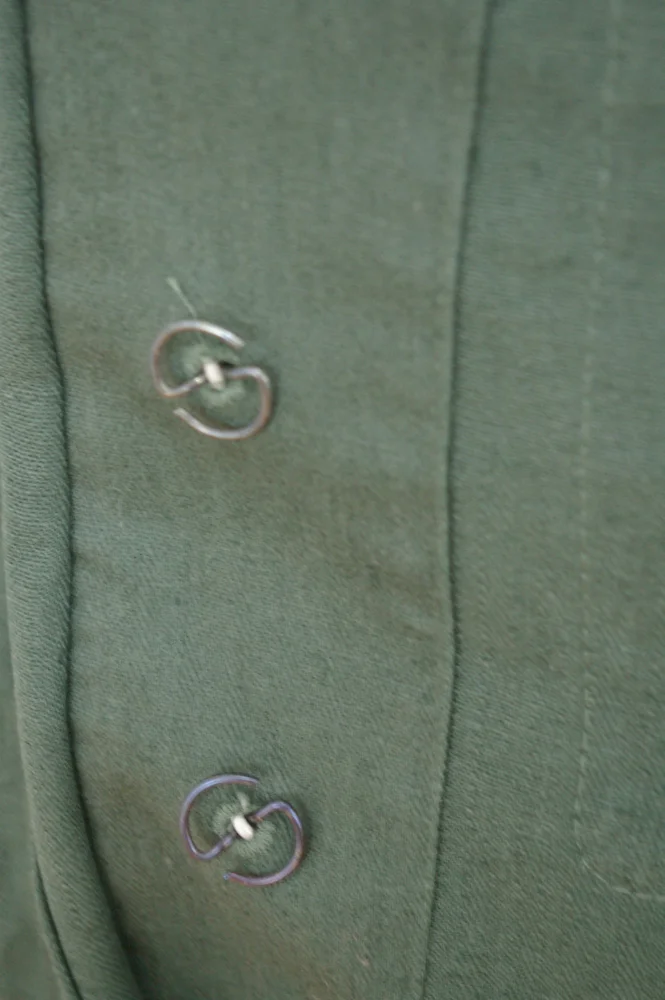   Wehrmacht German HBT Reed Green Drill Service Tunic German-Uniform