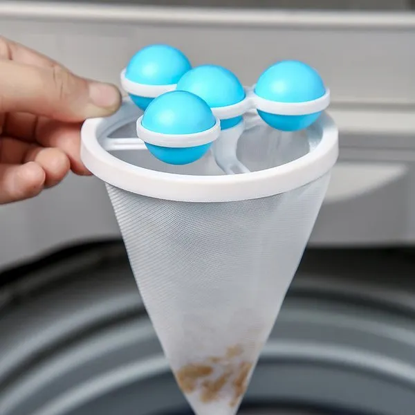 Usondeals-Washing Machine Essential Tools-Floating Hair Filtering Mesh Removal