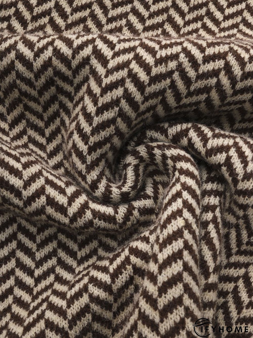 Coffee Long sleeve Turtleneck Daily Regular Fit Sweater | IFYHOME