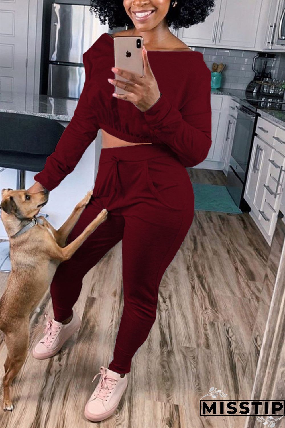 Dark Gray Casual Street Sportswear Living Blends Patchwork Solid Patchwork Pocket Pullovers Pants V Neck Long Sleeve Regular Sleeve Short Two Pieces