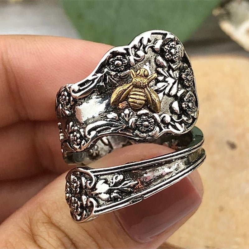 🔥Last Day 75% OFF🎁Golden Bee Garden Ring