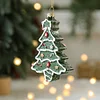 Cute Christmas Tree Red White Hanging Decors