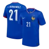 L.Hernandez #21 France Home Soccer Jersey 2024