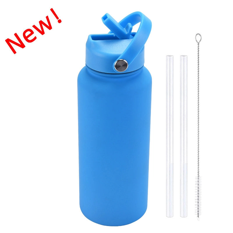 Casual Solid Color Stainless Steel Thermos Cup