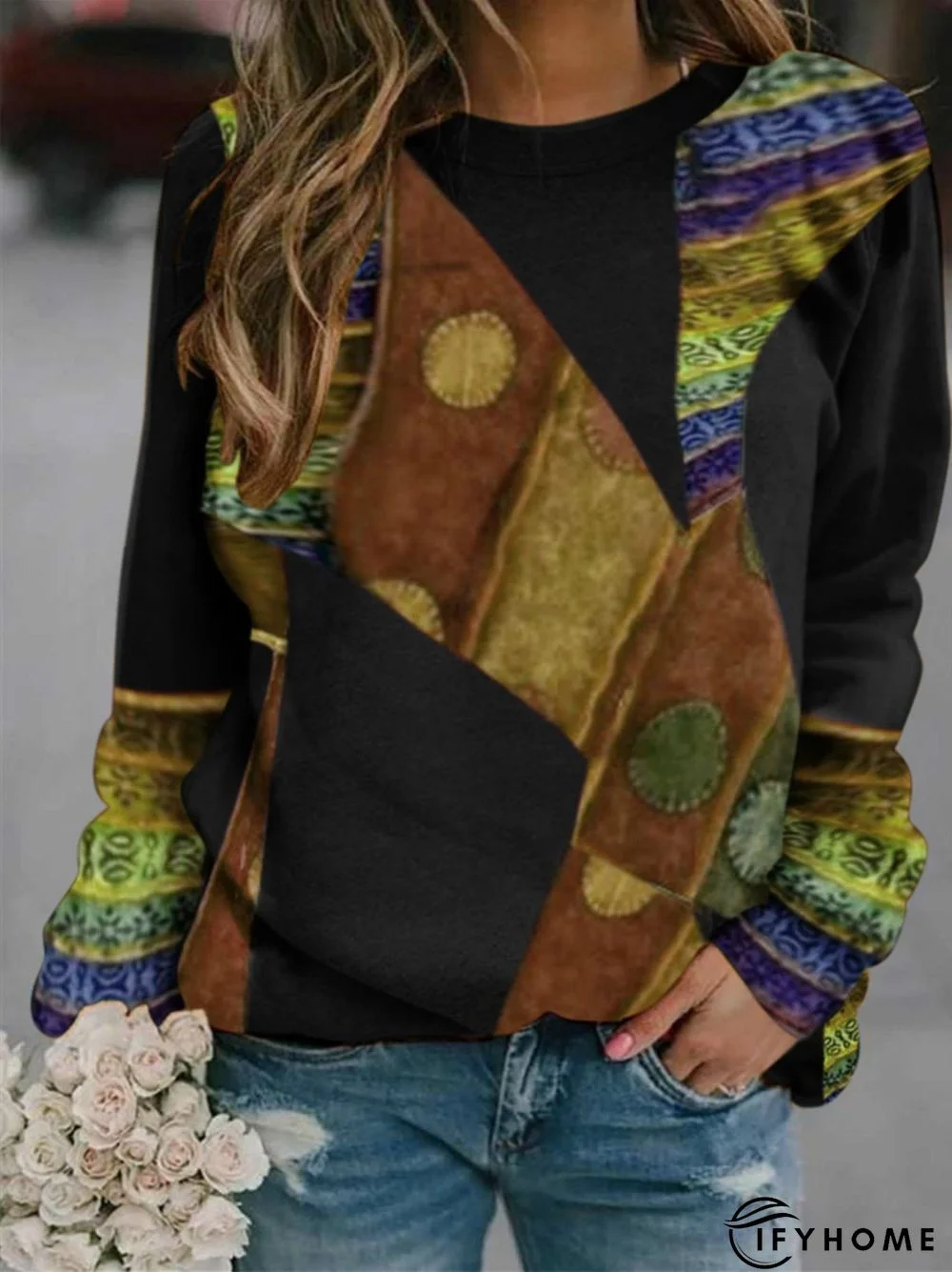 Cotton Crew Neck Casual shirt & Top | IFYHOME