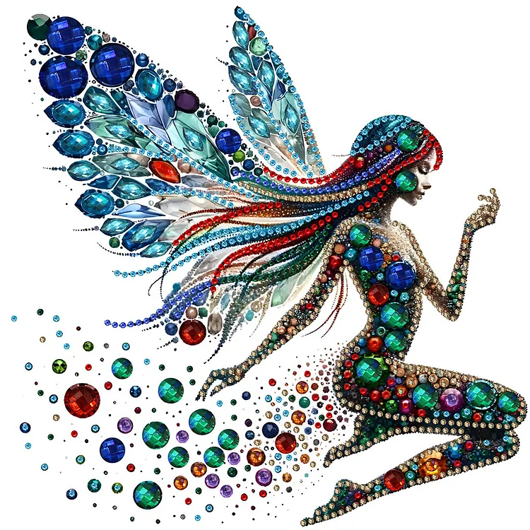 Wing Fairy 30*30cm (Canvas) Special Shaped Drill Diamond Painting gbfke