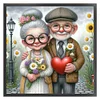 Old Couple-11CT Stamped Cross Stitch 40*40cm/15.75*15.75in tapestrymarket