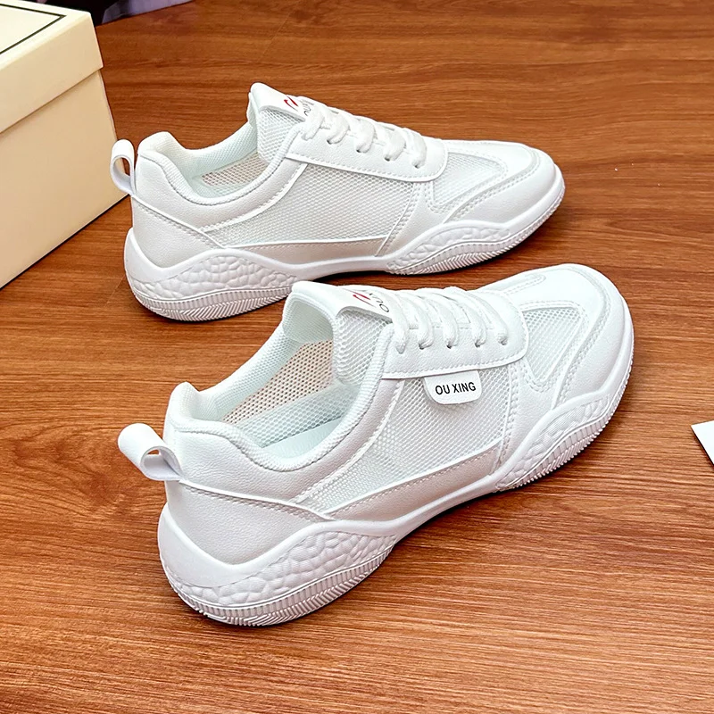 Tanguoant Tanguoant White Shoes 2025 Summer New Korean Version Of Women's Shoes Ins Student Street Photo Net Red Thick Platform Casual Sports Shoes HY 103