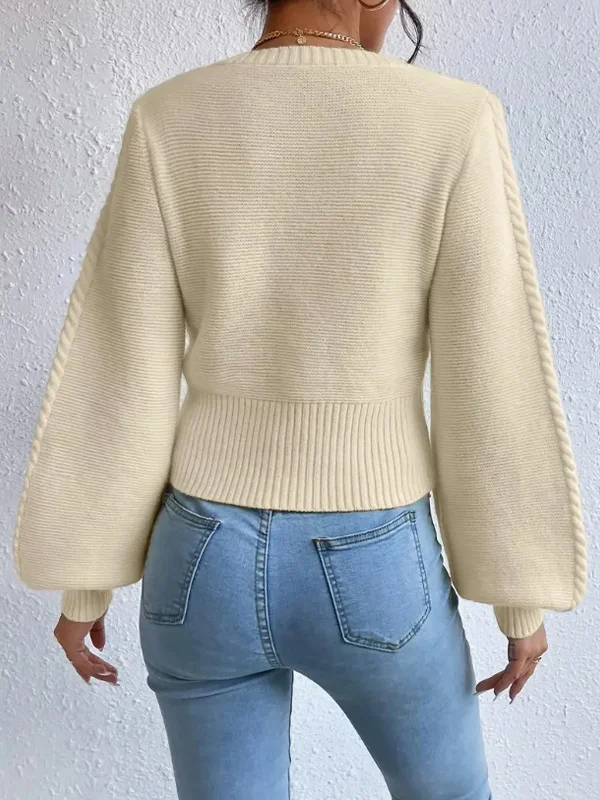 Nigikala Nigikala And Winter New Solid Color Square Sweater Women's Top Fashion Pure Color Knitwear