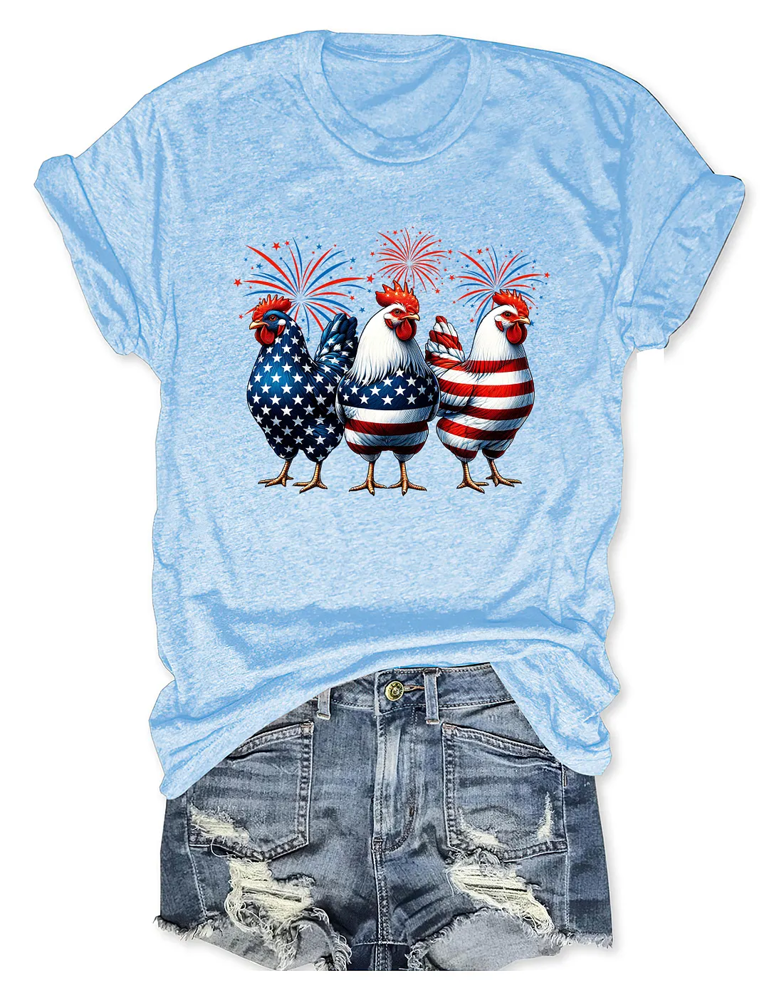 Patriotic USA Chicken T-shirt