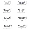 Angel Wing Charm Spacer Beads 8 Styles for Jewelry Making Antique Silver (160PCS)