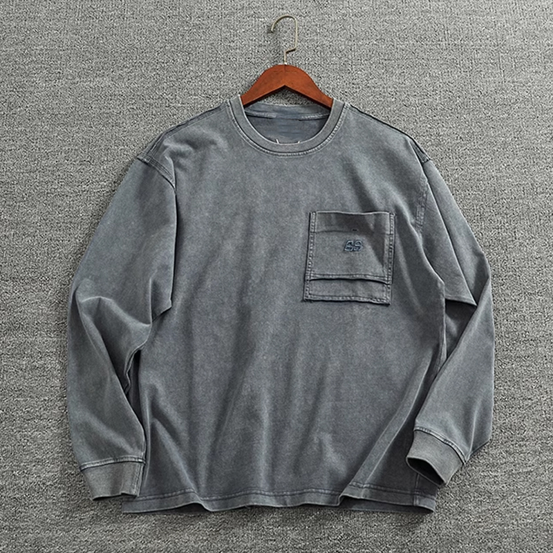  Men’s Vintage Washed Long Sleeve T-Shirts
