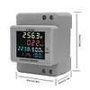 6IN1 DIN-Rail AC Volt Monitor Digital Active Power Factor Energy Meter 110V 220V
