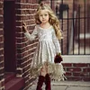 Kids Baby Girls Party Gowns Long Sleeve Baby Dresses