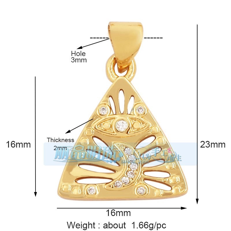 1 Piece Copper Devil’s Eye Pendant Jewelry Accessories