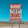 Warning - Vintage Metal Signs(12*16Inch) - Warning