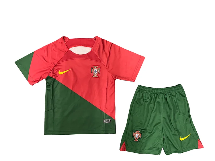 Portugal Home Shirt Kids & Junior Minikit World Cup 2022
