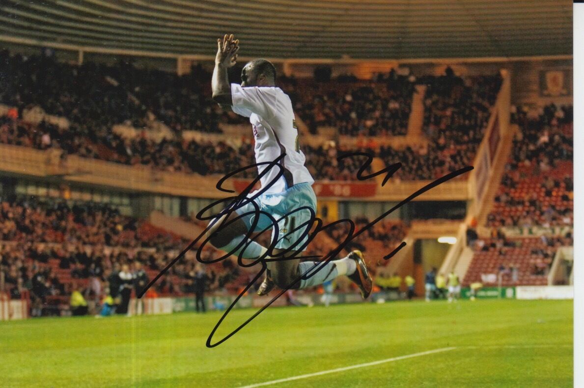 BURNLEY HAND SIGNED ANDRE BIKEY 6X4 Photo Poster painting 2.
