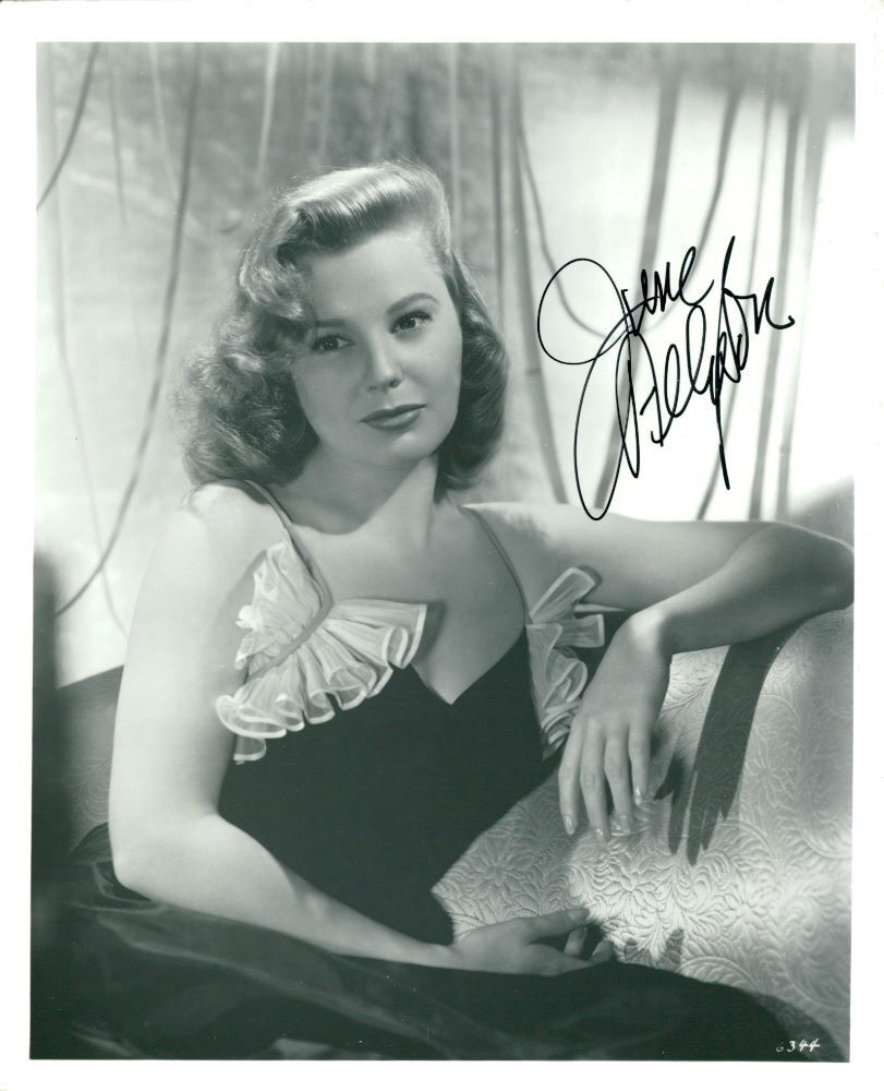 June Allyson (Vintage) signed Photo Poster painting COA