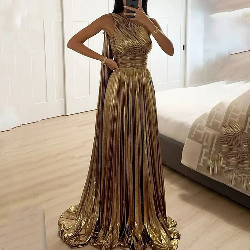 Zingj Lay-Back Dress 2025 Spring New Temperament Fashion High-Waist Zipper Big Dress Party Dress Dress Dress