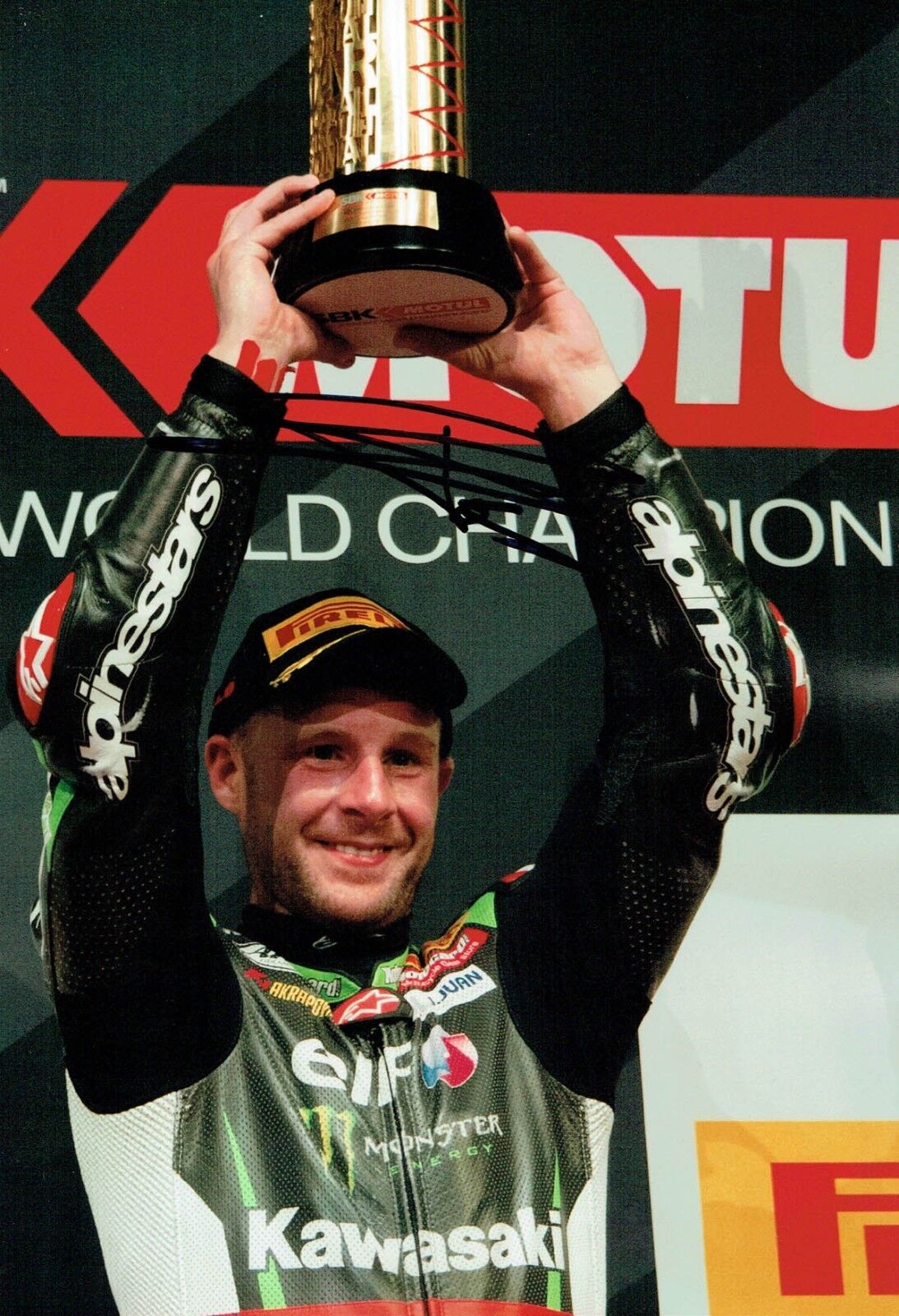 Jonathan REA SIGNED 12x8 Photo Poster painting B Autograph World Superbike Champion AFTAL COA