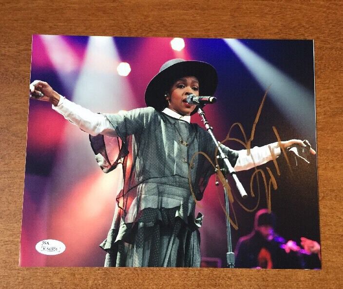 Lauryn Hill hand SIGNED 8X10 Action Photo Poster painting JSA/COA K56901