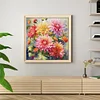 (Big Size)[Brand]Dahlia - 14CT Stamped Cross Stitch - 75*75cm - Flower Natural