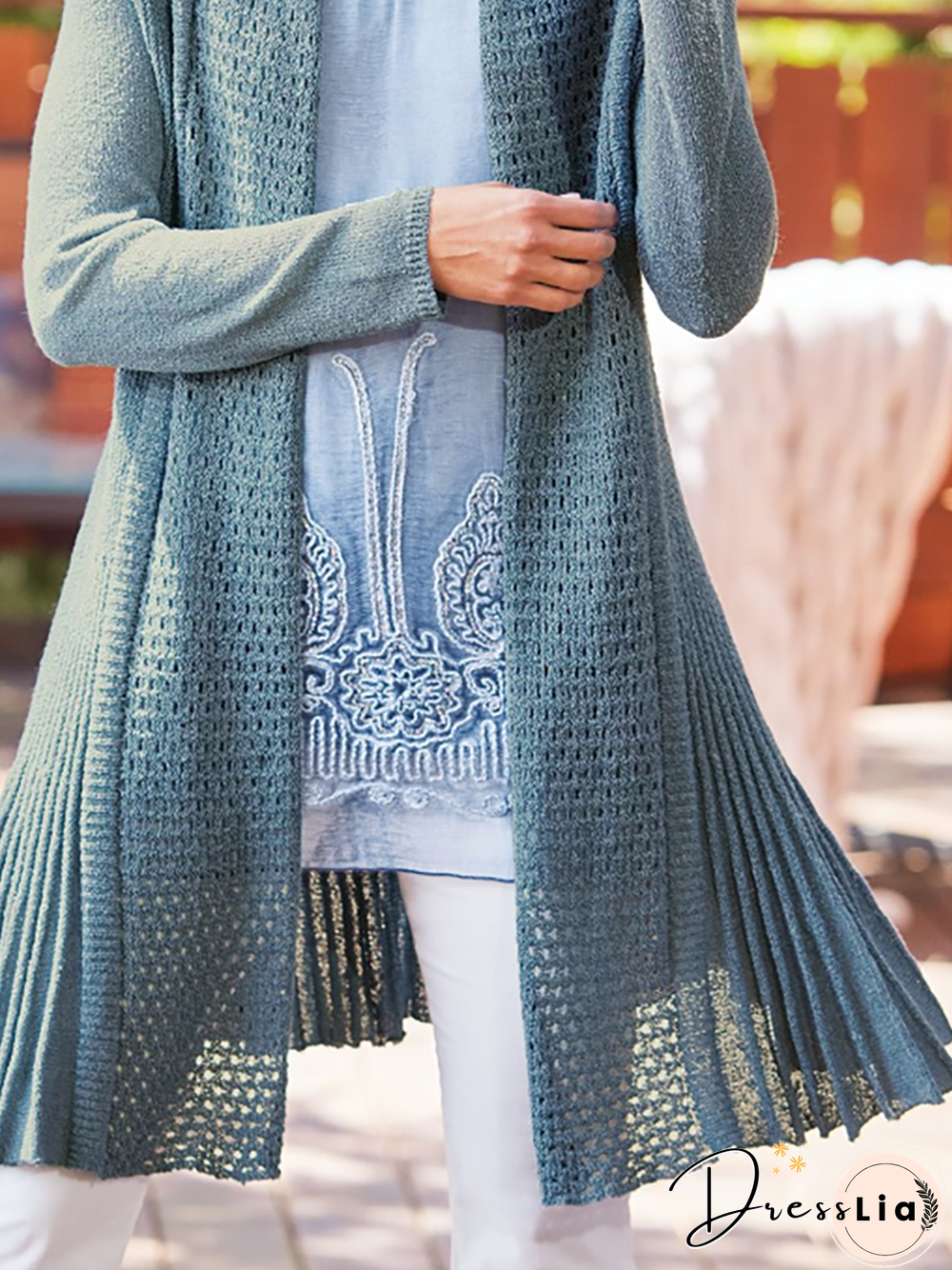 Women Casual Plain Autumn Natural Micro-Elasticity Loose Standard H-Line Regular Sweater coat