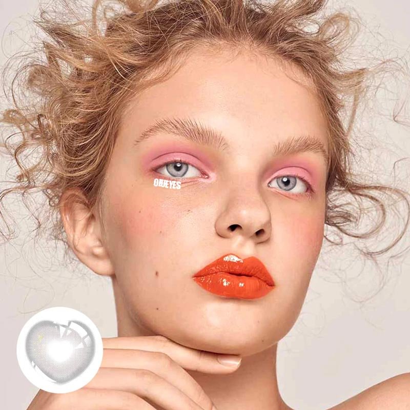 【NEW】Sweet Heart Milk Gray colored Contact Lenses Yearly
