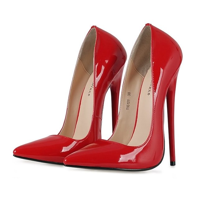 Women's Heels Stilettos Pointed Toe Sexy Patent Leather Party Shoes