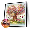 Blumen im Wald - speziell geformtes Diamond Painting - 30*30cm