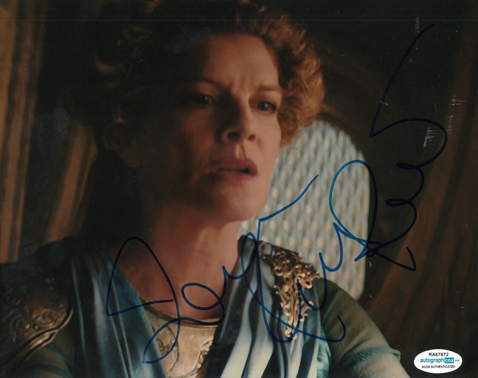 RENE RUSSO signed (THOR The Dark World) *Frigga* 8X10 Photo Poster painting ACOA Authenticated 3