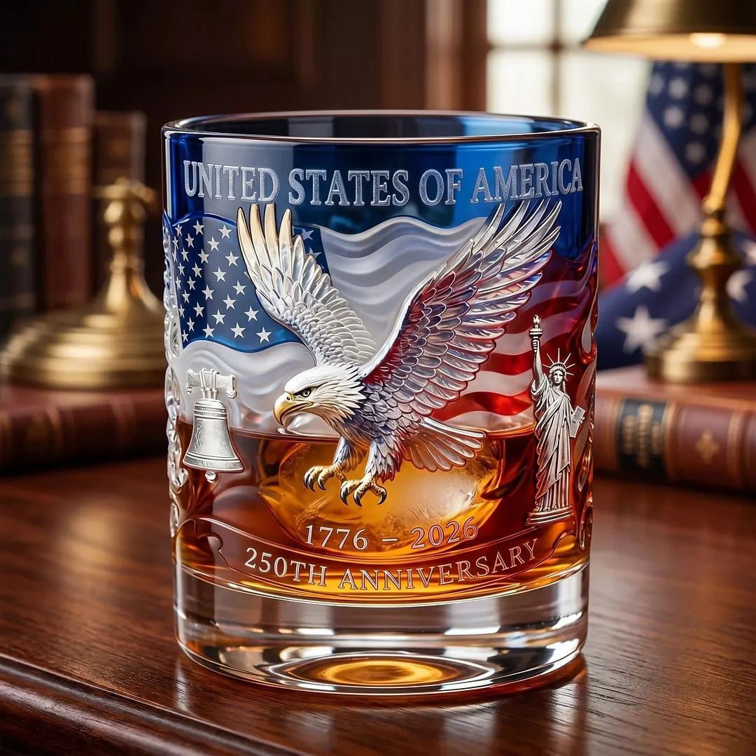 Limited Edition 2026 USA 250th Anniversary Commemorative Glass &ndash; 1776-2026 Heritage Edition