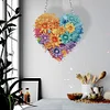 Diamond Painting Acrylic Single-Sided  Heart Flower Hanging Pendant