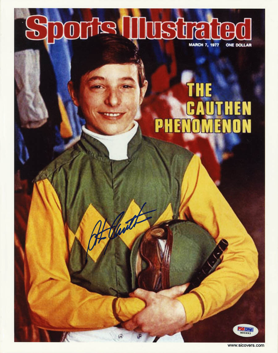 Steve Cauthen SIGNED Sports Illustrated Print Affirmed Derby PSA/DNA AUTOGRAPHED