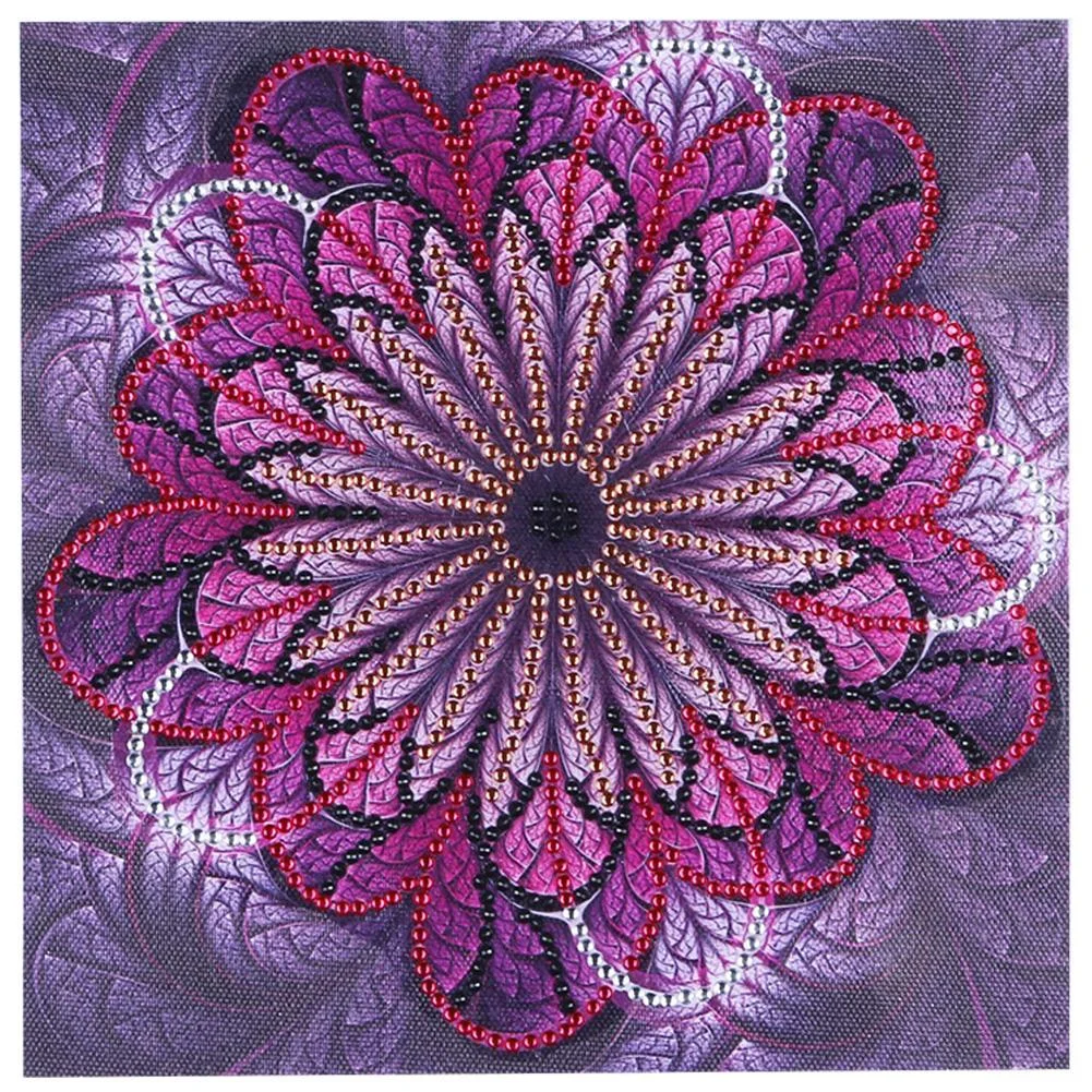 Diamond Painting - Special Shaped Drill - Mandala Flower(25*25cm)