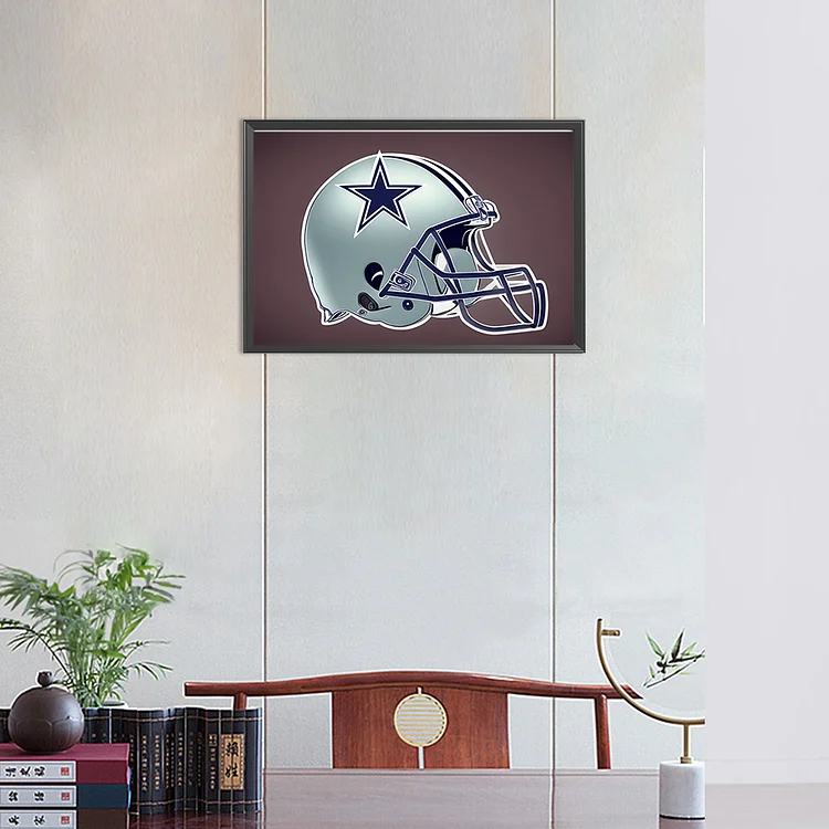 DALLAS COWBOYS Stadium Helmet Large 30x40cm 5D Diamond Art