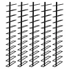 [US Local Warehouse] 5 Pack 12 Bottle Wine Rack Wall Mounted for 60 Bottles DIY Detachable Wine Holder Metal Storage Rack for Kitchen Dining Room Bar