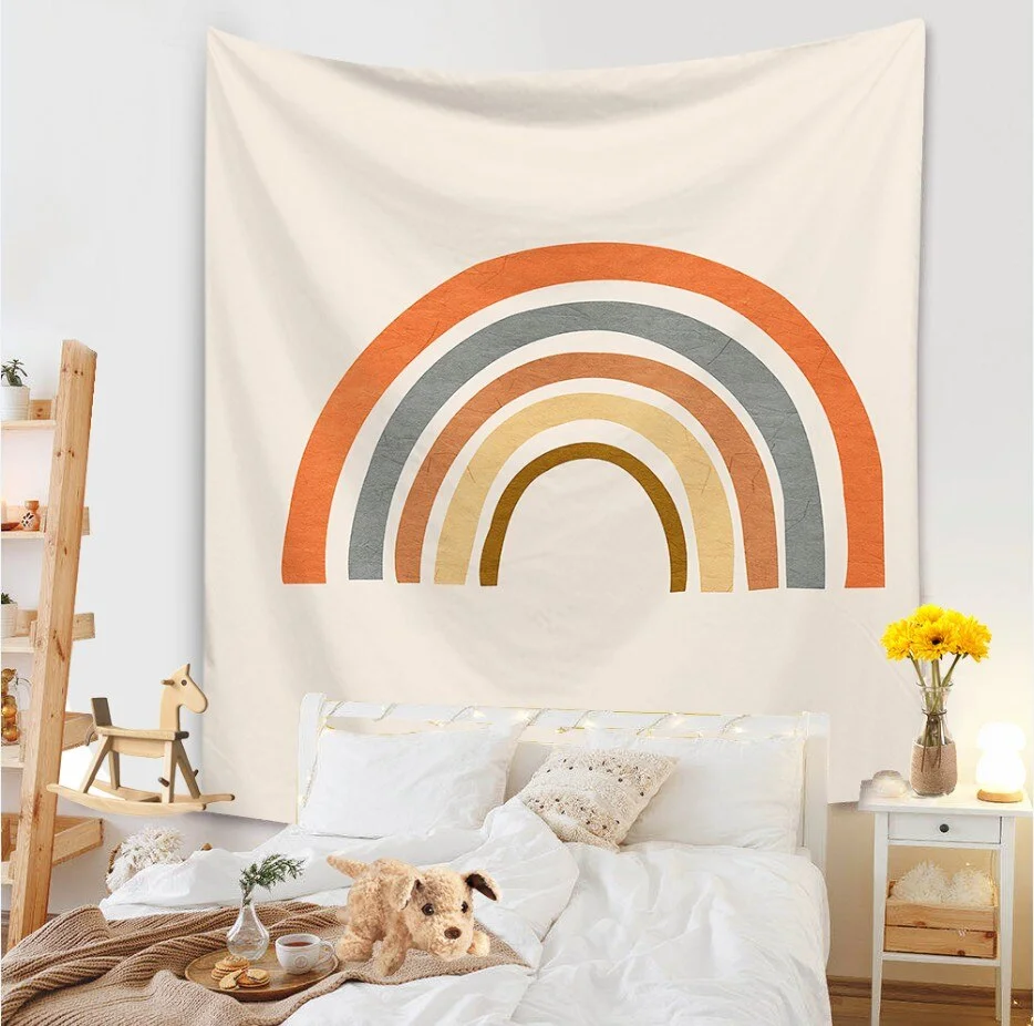 Abstract Painting Wall Hanging Tapestry Blanket Decoration Living Room Art Tapestry Carpet Boho Throw Towel Wall Hanging Macrame