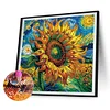 (4er-Pack) Blumen - speziell geformtes Diamantgemälde - 30*30cm